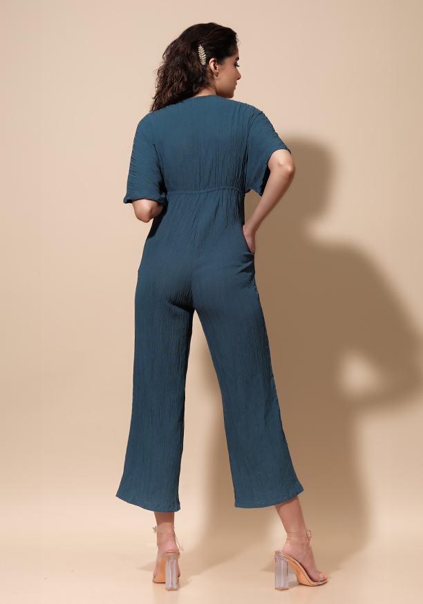 SOLANA V NECK JUMPSUIT